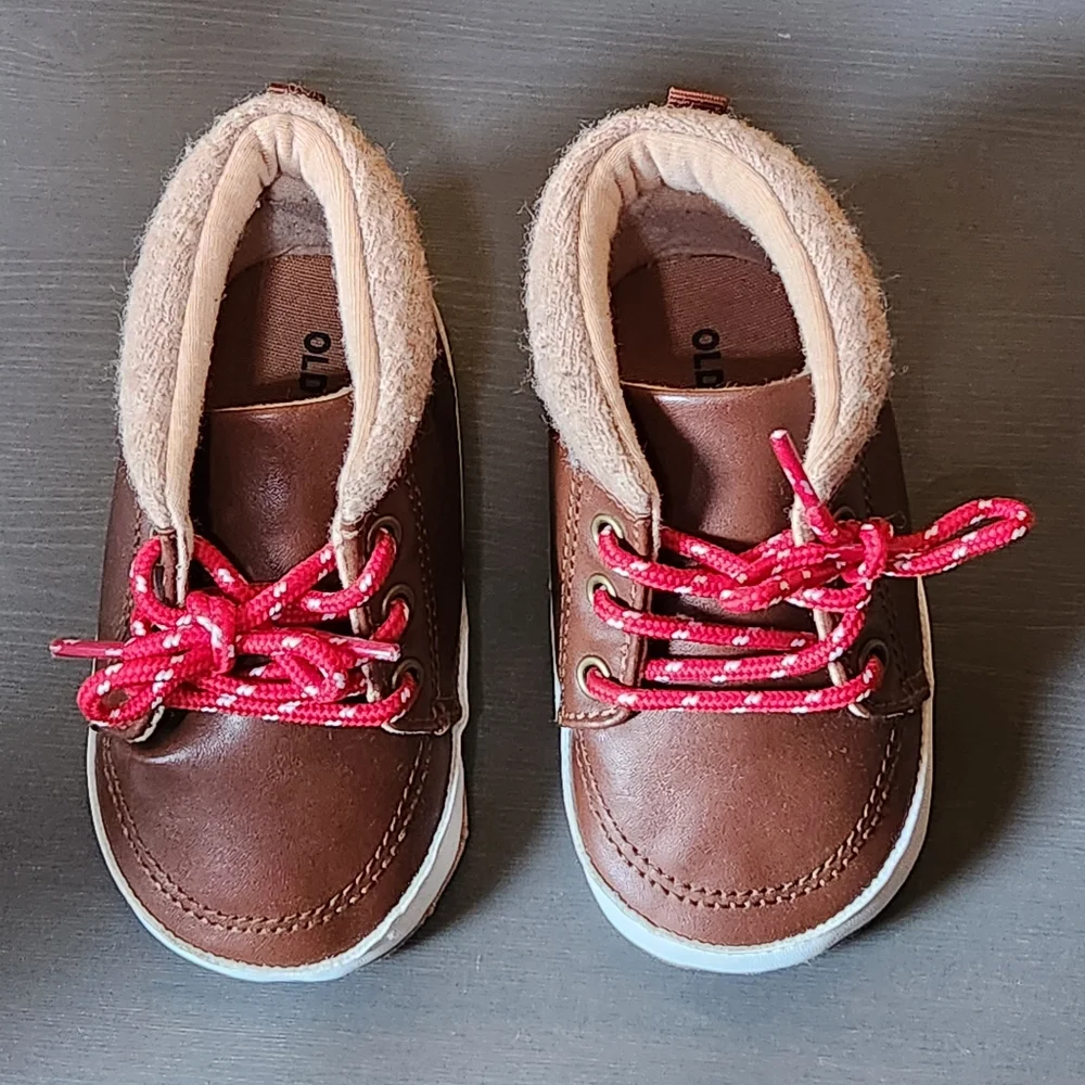 Old Navy Shoes | Baby Hiker Boot Brown Soft Sole with Grips 18-24m 18m - Picture 4 of 7